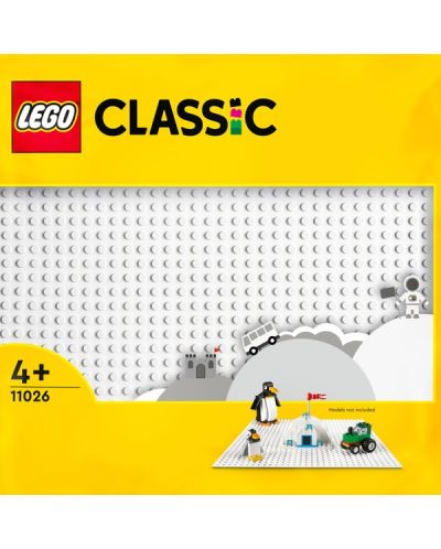 Constructor Lego Classic - Placa de baza alba (11026)	 - 1