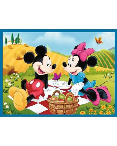 Set de puzzle și joc de memorie Trefl 2 în 1 - Mickey Mouse și prietenii - 2