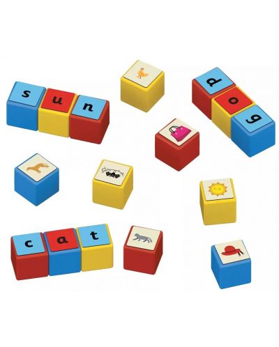 Set de cuburi magnetice Geomag - Magicube, Word Building EU, 79 de părți - 2