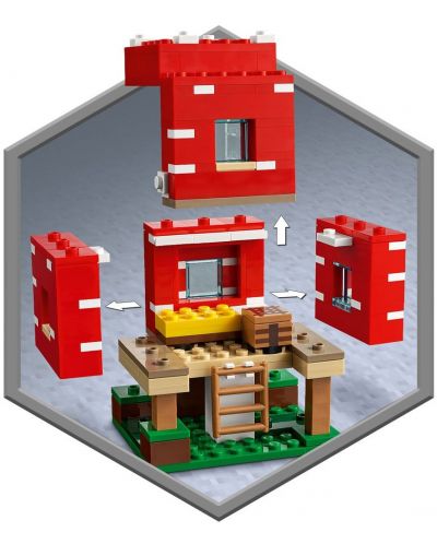 Constructor Lego Minecraft - Casa Ciuperca  (21179) - 3