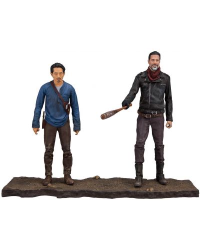 Set figurine de actiune McFarlane The Walking Dead - Negan & Glenn, 13 cm - 1