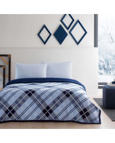 Set dormitor cu pătură TAC - Rialta, albastru - 2