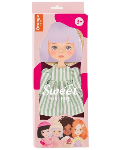 Orange Toys Sweet Sisters Sweet Sisters Set de îmbrăcăminte pentru păpuși - Rochie cu dungi - 1