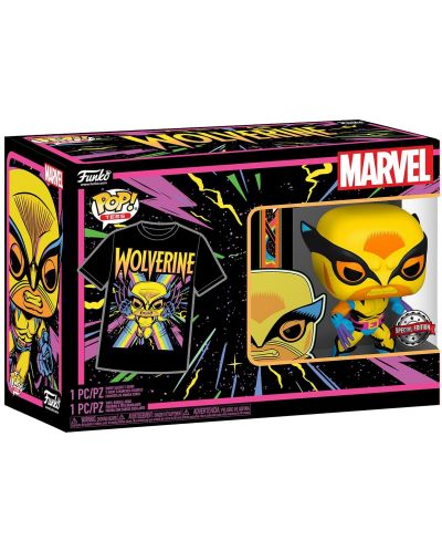 Cutie de colecție Funko POP! pentru colecționari: Marvel - X-Men (Wolverine) (Blacklight) (Ediție specială), mărimea M - 6