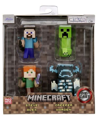 Set figurine Jada Toys - Minecraft, 4 piese - 1