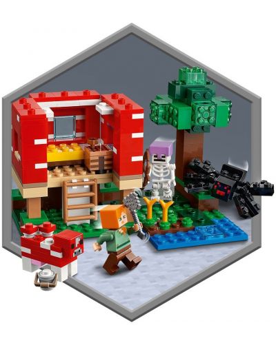 Constructor Lego Minecraft - Casa Ciuperca  (21179) - 4