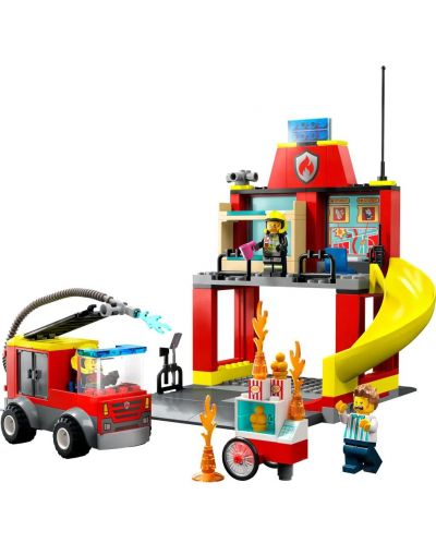 Constructor LEGO City - Pompieri și camion (60375) - 7