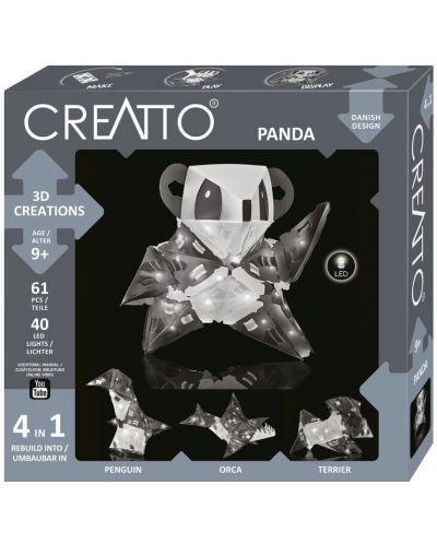 Set de constructie Thames & Kosmos Creatto - Panda, 51 piese - 1