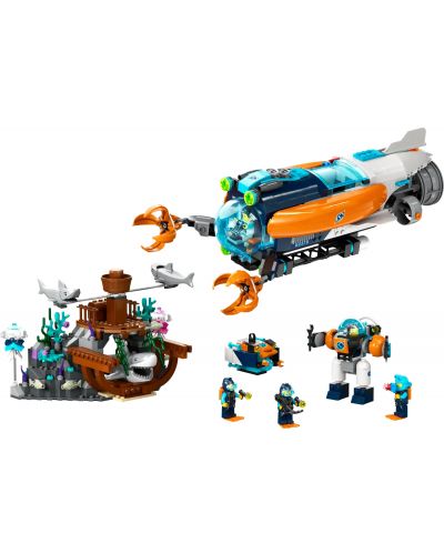 Constructor LEGO City - Submarin de cercetare în mare adâncime (60379) - 2