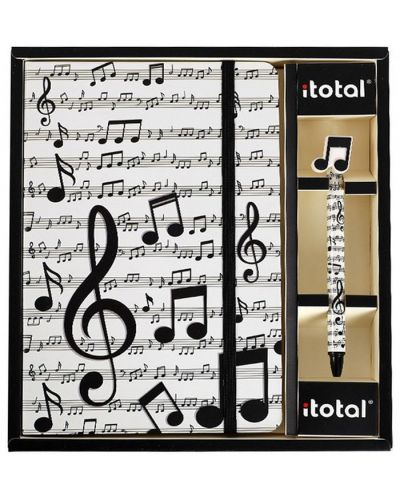 Set de carnete și pixuri A5 I-Total - Muzică - 1