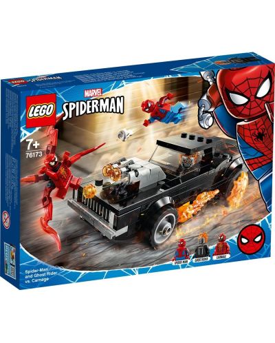 Set de construit  Lego Marvel Super Heroes - Spider-man si Ghost Rider VS. Carnage (76173) - 1
