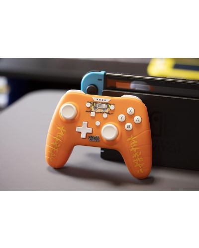 Controler Konix pentru Nintendo Switch/PC, cu fir, Naruto, portocaliu - 6
