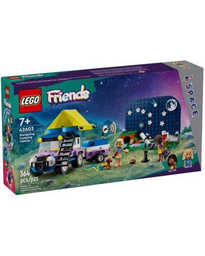 Constructor LEGO Friends -Jeep de camping pentru observarea stelelor (42603) - 1