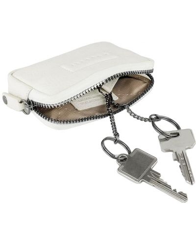 Husă din piele pentru chei Bugatti Elsa - Protecție RFID, alb - 6