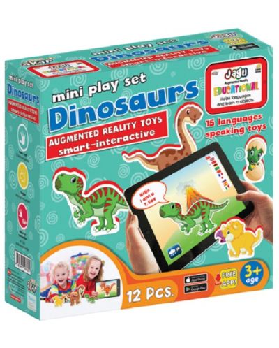 Set de jucării vorbitoare Jagu - dinozauri, 12 piese - 1