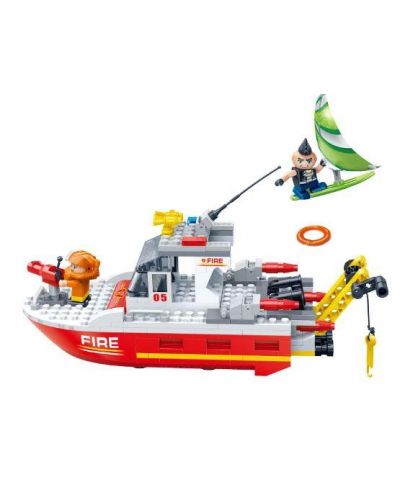 BanBao - Barca de salvare a pompierilor, 295 bucăți - 2