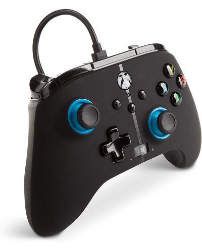 Controller PowerA - Enhanced, cablu, pentru Xbox One/Series X/S, Blue Hint - 2