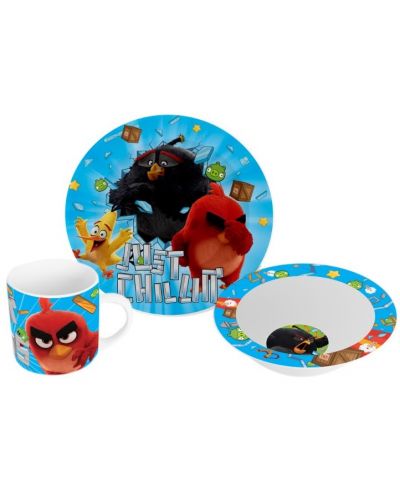 Set Disney - Angry Birds (cana, farfurie si castron) - 1