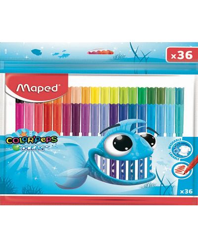 Set carioci Maped Color Peps - Ocean, 36 culori - 1