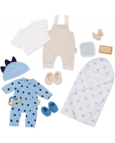 Set de accesorii pentru păpușiBattat Lulla Baby - Haine pentru baieti, 11 bucati - 1