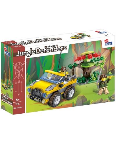 Constructor Alleblox Jungle Defenders -Jeep și copac, 179 piese - 1