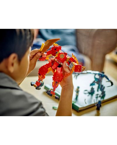 Constructor LEGO Ninjago - Robotul de foc elementar al lui Kai (71808) - 5