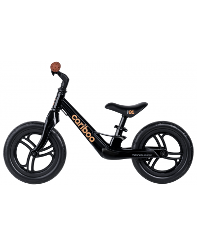 Bicicletă de echilibru Cariboo - Magnesium Pro, negru/maro - 1