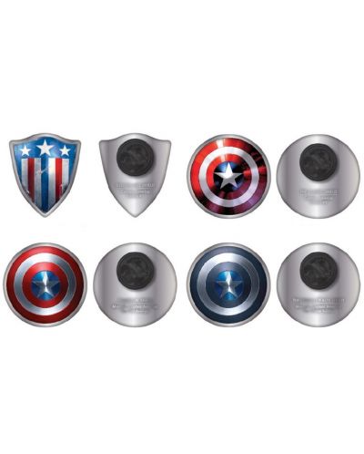 Set de insigne Half Moon Bay Marvel: Avengers - Captain America (Shield) - 2