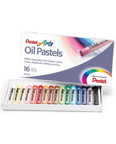 Set pasteluri uleioase Pentel - Arts, 16 culori - 1