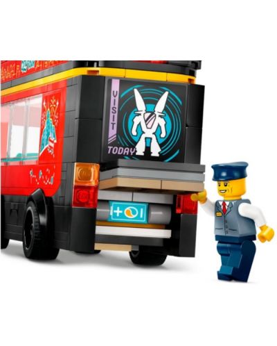Constructor  LEGO City - Autobuz turistic roșu cu etaj(60407) - 6