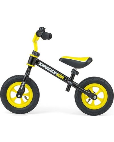 Bicicleta de echilibru Milly Mally -  Dragon Air, negru/galben - 1