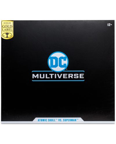 Set de figurine de acțiune McFarlane DC Comics: Multiverse - Atomic Skull vs. Superman (Action Comics) (Gold Label), 18 cm - 10