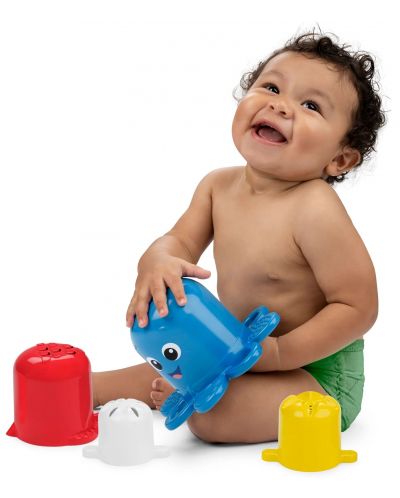 Set de jucării pentru baie Baby Einstein - Stivuitorul Opus, 5 bucăți - 7