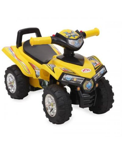 Masina fara pedale pentru copii Moni - ATV 551, galbena - 1