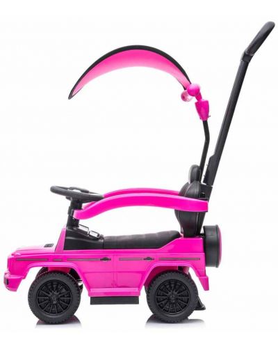 Mașină cu mâner și baldachin Chipolino - Mercedes, roz - 3