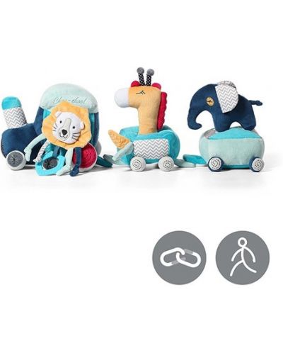 Set de jucării educative Babyono Play More - Trenul safari - 3