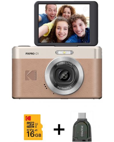 Aparat foto compact Kodak - Pixpro C1, 13MP + card de memorie