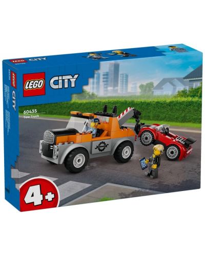 Constructor LEGO City - Camionetă de tractare pentru mașină sport (60435) - 1