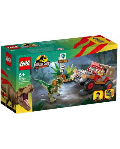 Set de construcție LEGO Jurassic World - Ambuscadă Dilophosaurus (76958) - 1