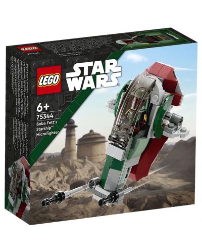 Constructor LEGO Star Wars - Nava lui Boba Fett, Microfighter (75344) - 1