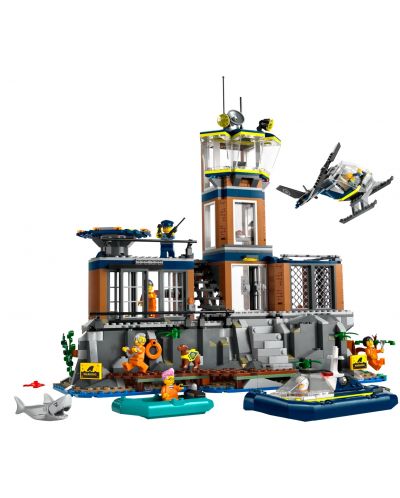 Constructor LEGO City - Insula închisorii poliției (60419) - 2