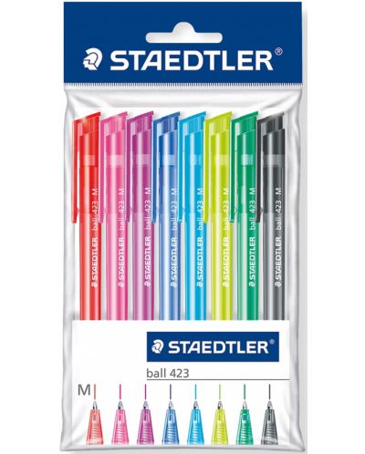 Set de stilouri Staedtler 423 - 8 bucati, colorate - 1