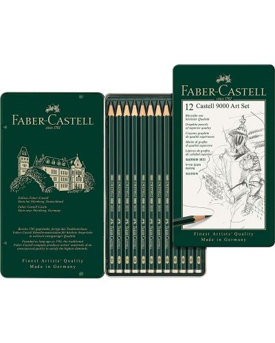 Set de creioane Faber-Castell 9000 - 12 buc. - 2