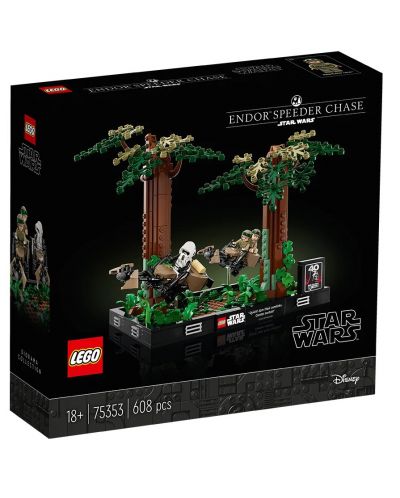 Constructor LEGO Star Wars - Dioramă a urmăririi lui Endor (75353) - 1
