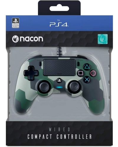 Controller Nacon - Wired Compact Controller, camuflaj verde - 5