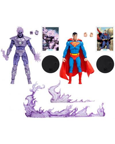 Set de figurine de acțiune McFarlane DC Comics: Multiverse - Atomic Skull vs. Superman (Action Comics) (Gold Label), 18 cm - 9
