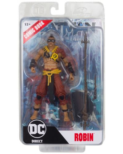 McFarlane DC Comics: Batman - Robin (Batman: Fighting The Frozen Comic) figurină de acțiune și set de benzi desenate, 18 cm - 11