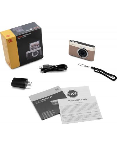 Aparat foto compact Kodak - PIXPRO C1, 13MPx, maro | Ozone.ro