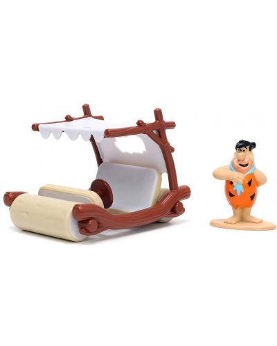 Set Jada Toys - Mașină și figurină, Familie Flintstone, 1:32 - 4