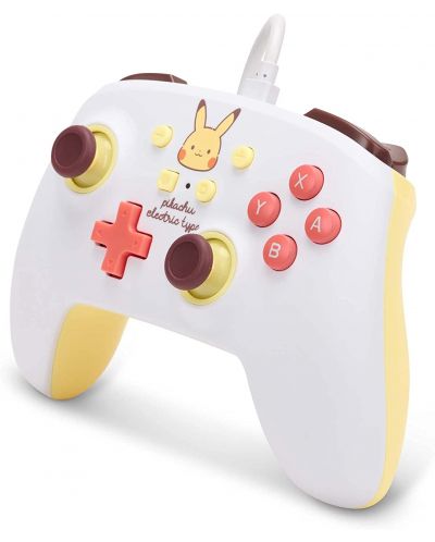 Controler PowerA - Enhanced, cu fir, pentru Nintendo Switch, Pikachu Electric Type - 4